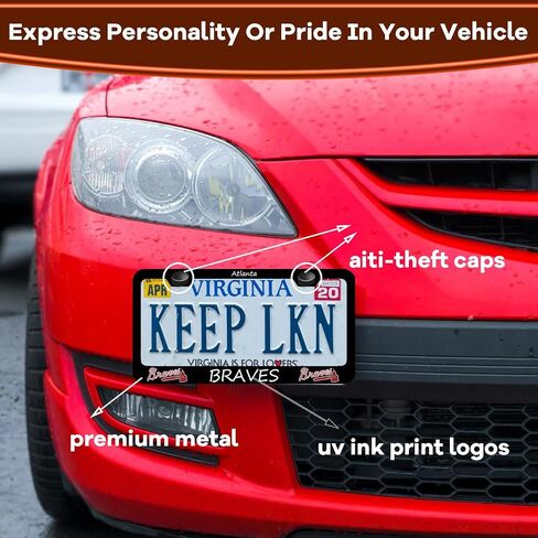 Carbon Fiber License Plate Frame,License Plate Frames(Pack of 2) Premium Metal Resists Rust and Corrosion,Ideal Gift for Sports Lover. (Black 03) in Saudi Arabia