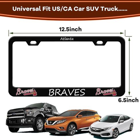 Carbon Fiber License Plate Frame,License Plate Frames(Pack of 2) Premium Metal Resists Rust and Corrosion,Ideal Gift for Sports Lover. (Black 03) in Saudi Arabia