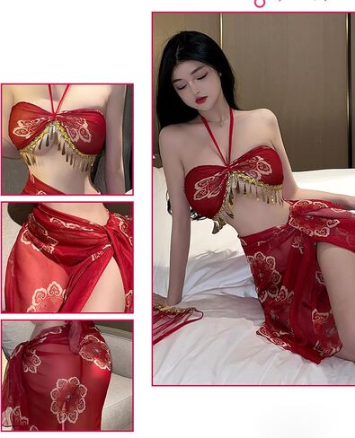 ملابس داخلية نسائية من SINMIUANIME ملابس تنكرية أنيمي كلاسيكية مطرزة من Hanfu بدلة لعب الأدوار الآسيوية أزياء فستان شيونغسام in Saudi Arabia