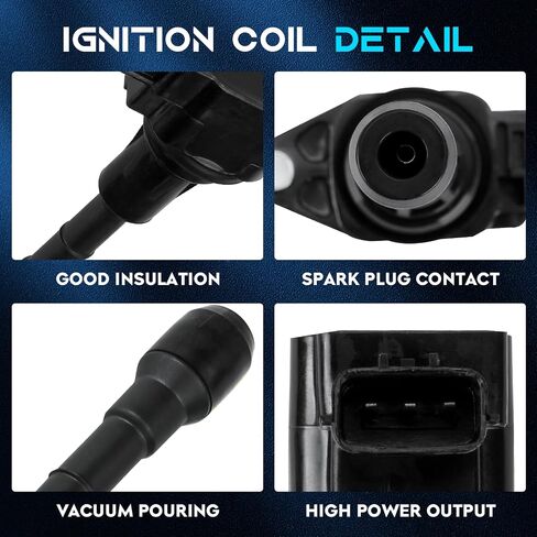 Set of 6 Ignition Coil Pack with 6 Spark Plug 3.5L Compatible with Infiniti EX35 FX35 G25 G35 M35 Q50 Q70 QX60 M35H JX35, Nissan Maxima Murano Pathfinder 350Z Altima Quest Replace UF550 C1670 in Saudi Arabia