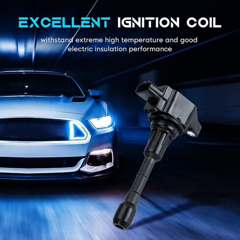 Set of 6 Ignition Coil Pack with 6 Spark Plug 3.5L Compatible with Infiniti EX35 FX35 G25 G35 M35 Q50 Q70 QX60 M35H JX35, Nissan Maxima Murano Pathfinder 350Z Altima Quest Replace UF550 C1670 in Saudi Arabia