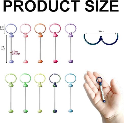 Beadable Keychain Bars Beaded Keychains Bars for Beads Creative Cute Keychain for Woman Man in Saudi Arabia