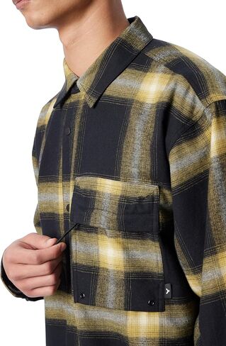 Men's Stargaze Long Sleeve Snap Front Oversized Shirt with Hidden Back Vent Standard in Kuwait