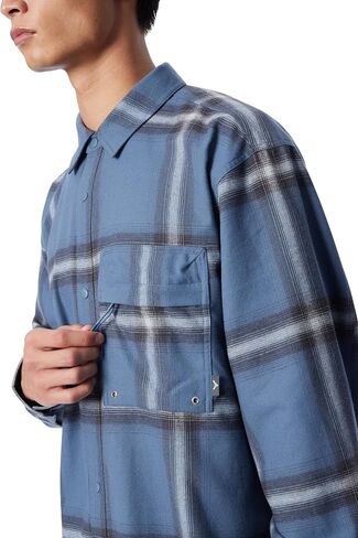 Men's Stargaze Long Sleeve Snap Front Oversized Shirt with Hidden Back Vent Standard in Kuwait