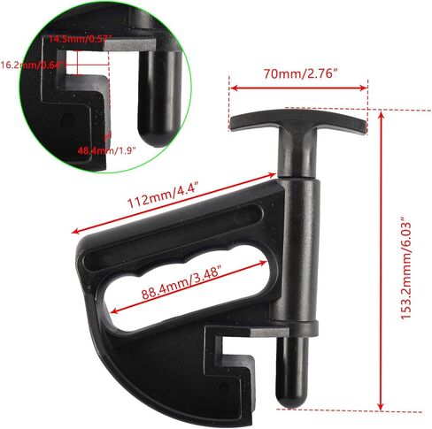 YaeMarine 2 عبوة من أداة تغيير الإطارات بمشبك خرز في المنتصف in Kuwait