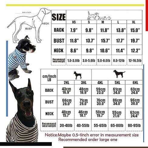 Turtleneck Dog Shirts for Large Dogs,Dog Striped T-Shirt Comfy Stretchy Shirt Dog Sweater Warm Costumes Pet Pullover Clothes for Big Dogs (XXX-Large, Brown Striped) in Saudi Arabia