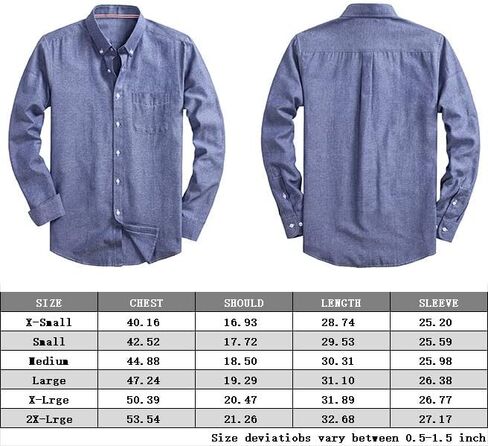 DELCARINO Mens Oxford Shirts Long Sleeve Slim Fit Lightweight Casual Button Down Shirts with Pocket in Saudi Arabia