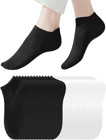 14 Pairs Thin Womens Ankle Socks, Running Low Cut Socks for Men, Short Athletic Pack of Socks in Kuwait