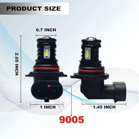 قطعتان من مصابيح الضباب LED H7، 6500 كيلو زينون أبيض فائق السطوع عالي الطاقة 80 وات CSP1860، مقاومة للماء IP68، سهلة التركيب والتشغيل متوافقة مع معظم موديلات السيارات in Saudi Arabia