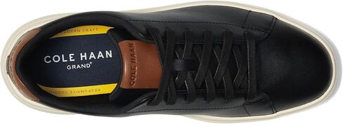 أحذية Cole Haan الرياضية Grand+ Court للرجال، أسود/عاجي، 8 in Kuwait