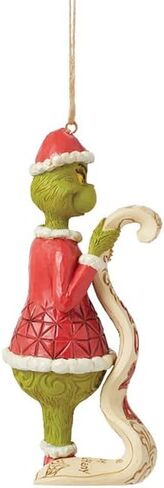 Enesco Dr. Seuss Grinch by Jim Shore Santa Grinch Holding the Naughty List Dated 2024 Hanging Ornament, Hand Crafted, Hand Painted Collectible Christmas Tree Ornaments Decor Gift, 5.1 Inch, Multicolor in Saudi Arabia