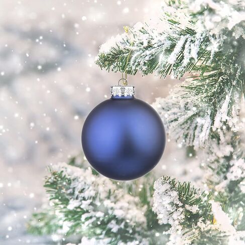 Suixing Christmas Glass Balls Multi Colors Included with Loop Set Festival Home Party Decors Xmas Tree Hanging Pendant 14PC 2.2In Dark Green in Kuwait