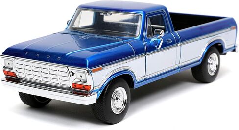 Jada Toys Just Trucks 1:24 1970 Ford F-150 with Rack Die-cast Car Candy Blue, Toys for Kids and Adults in Saudi Arabia