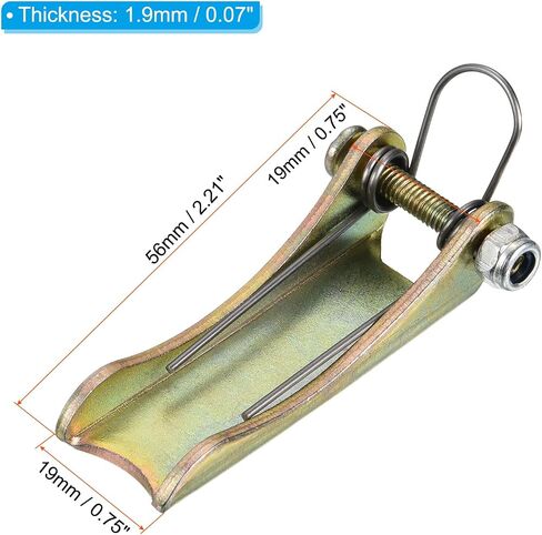 PATIKIL 1.7 Inch Hook Safety Latch Kit, 2 Pack Metal Towing Receiver Hitch Replacement for Clevis Hook Trailer, Zinc Plating in Saudi Arabia