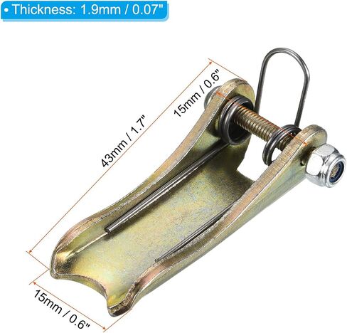 PATIKIL 1.7 Inch Hook Safety Latch Kit, 2 Pack Metal Towing Receiver Hitch Replacement for Clevis Hook Trailer, Zinc Plating in Saudi Arabia