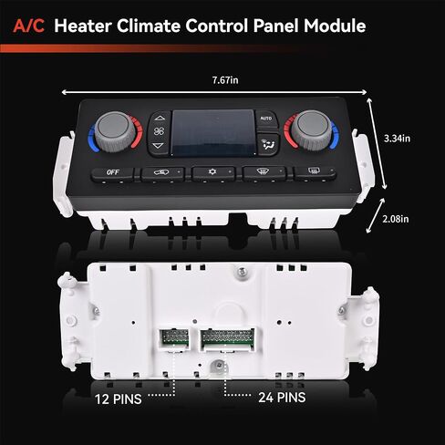 وحدة التحكم في المناخ تبديل لوحة التحكم في درجة الحرارة HVAC 599-009 متوافقة مع 2003 2004 تشيفي أفالانش سيلفرادو سوبربان جي إم سي سييرا يوكون XL 1500 2500 يستبدل 19370209 in Kuwait