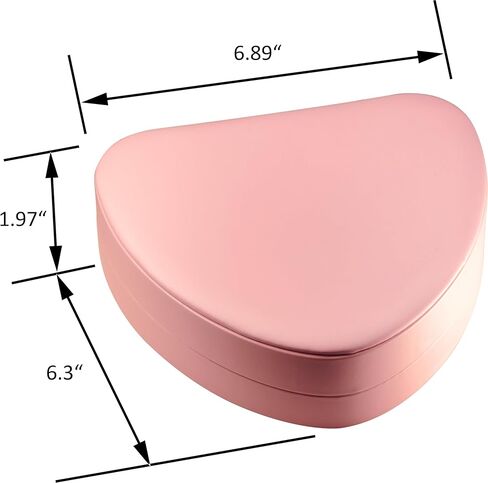 LED Black Necklace Pendant Ring Box for Engagement, Wedding…Unique Designed Heart to Heart Idea PU Leather Heart Shaped Necklace Earrings Ring Sets Jewelry Gift Holder Box with Light for Men for Women in Kuwait