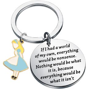 bobauna Keychain Alice Inspired Jewelry TV Themed Gift