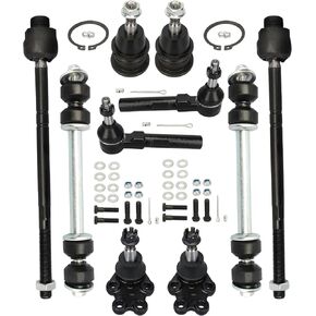 BRTEC Front End 12pc Suspenson Assembly for 1999-2006 Chevy GMC Silverado Sierra 1500, Upper & Lower Control Arms w/Ball Joints Inner & Outer Tie Rods 2 Sway Bars 2 Boots w/Front Coil Spring in Saudi Arabia