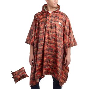 Hurley Adult Unisex Rain Poncho – Packable Hooded Lightweight Waterproof Raincoat – Slicker Poncho Rain Jacket, Men and Women