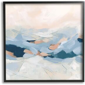 Stupell Industries Modern Brushed Mountain Landscape Framed Wall Art, Design by June Erica Vess