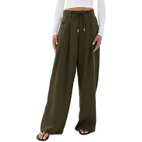 Women's Slouched Tie Up Pants