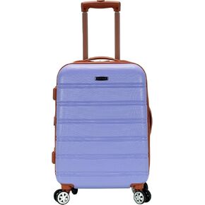 Rockland Melbourne Hardside Expandable Spinner Wheel Luggage, Lavender, Carry-On 20"