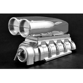 RPM R/C Products 73543 Chrome Shotgun Style Mock Intake & Blower
