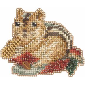 Chippy Beaded Halloween Counted Cross Stitch Kit Mill Hill 2105 Autumn Harvest MH185205