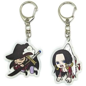 EBTY DREAMS Inc. - Set of 2 One Piec OP Acrylic Keychain Dracule Mihawk, Boa Hancock