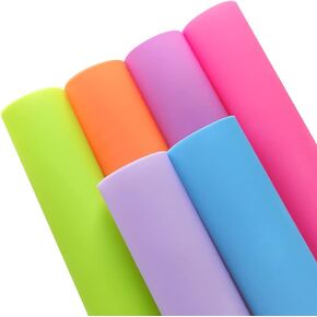 6 Pcs Colorful Jelly Sheets Candy Color Transluscent Vinyl Sheets for DIY Projects Sewing Craft 8 x12 (21cmx30cm) 8x12 inches XHT-533 0
