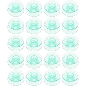 20pcs Bobbins Compatible with Husqvarna Viking Groups 5/6/ 7 Household Industrial Multifunctional Sewing Machine Green Bobbins