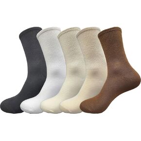 Solid Color Crew Socks Colorful Boot Sock Candy Colored Dress Socks for Women, Men