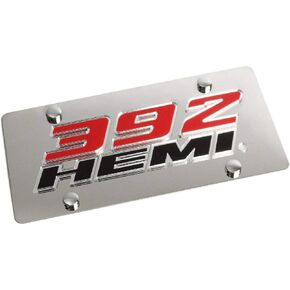 Eurosport Daytona- Compatible with Hemi 392 Stainless Steel License Plate