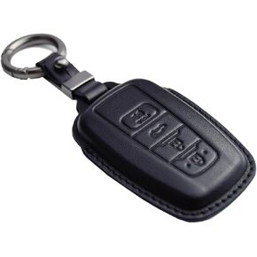 Real Leather Remote Key Fob Cover for Toyota Camry XLE XSE LE SE Corolla Avalon C-HR Highlander Prius RAV4 4Runner Prado