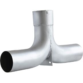 TBOZZ 5" Exhaust Elbow Y Pipe with Divider,Aluminized,Universal use.