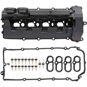 A-Premium Right Side Engine Valve Cover, with Valve Cover Gasket & Spark Plug Seals & Bolts, Compatible with Land Rover LR4 2010-2013, Range Rover 2010-2019, Range Rover Sport 2010-2019, V8 5.0L