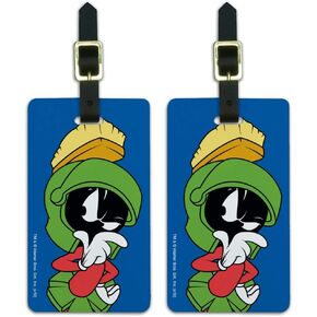 Looney Tunes Marvin The Martian Luggage ID Tags Carry-On Cards - Set of 2