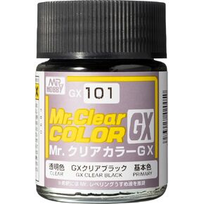 Mr. Hobby GX101 Clear Black 18ml, GSI Mr. Color GX