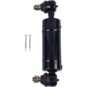 Steering Cylinder 4 Wheel Steer AWS AM118795 AM147173 Compatible with John Deere 425B Tractor 445D 455E With 2x Castle Nuts 2x Cotter Pins Replace AM118796 AM147174