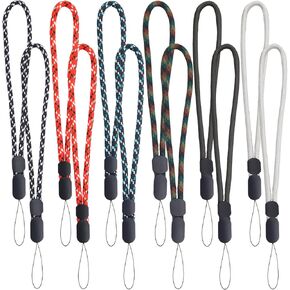 12PCS Hand Wrist Strap Lanyard, Adjustable Nylon Colorful Wrist Strap for Phone Case, Hand Wrist Strap Lanyards for Keys, Phone, Camera, Wallet, Camera Hand Strap & Wrist Strap