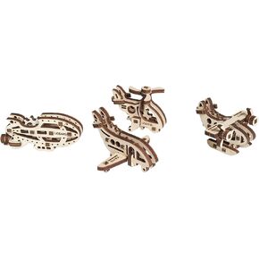 UGears U-Fidget Aircraft, No Glue Required
