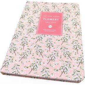 Flowery Journal, Planner Notebook and Calendar Schedule Organizer (Pink Cherry Blossom, A7(5 inch))