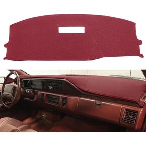 Dash Cover Mat Custom Fit for Chevy Chevrolet Caprice 1991 1992 1993,Dashboard Cover Pad Carpet K195 (Maroon)