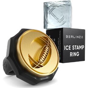 Berlinzo Brass Ice Stamp Ring Letter S