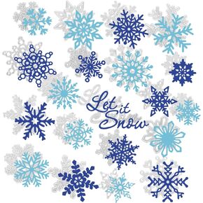 20Pcs Christmas Snowflakes Metal Die Cuts Winter Holiday Snow Cutting Dies Xmas Seasonal Template Embossing Handmade Crafts for DIY Card Making Scrapbook Photo Album