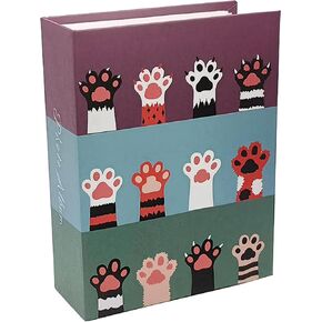 Kids Photo Album, 100 Pockets 4x6 Cats Photo Album, Cute Slip-in Picture Album for Boys, Girls(Cute Claws)