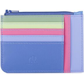 mywalit Slim Leather Credit Card Holder | 4 Card Slot with Coin Purse | Zipped ID Window & Note Section | Blue | Stylish & Compact Accessory for Men & Women | Perfect for Everyday Use