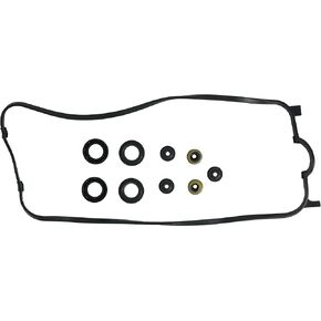 Engine Valve Cover Gasket Set Replace 12030-P0A-000 Compatible with 1994-2002 EX LX DX 2.2L 2.3L, CL 2.2L 2.3L I4