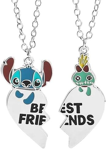 Best Friend Stitch Necklace Friendship Matching Necklace Sister Stitch Necklace for Friends BFF Bestie Gift in Saudi Arabia
